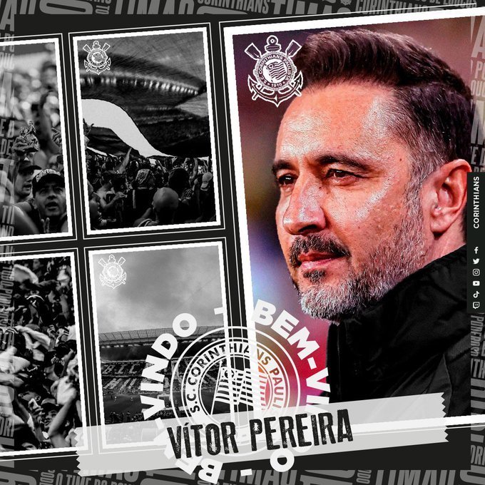 Corinthians fez questão de divulgar a imagem de sua torcida no anúncio oficial do novo técnico