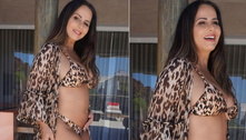 Viviane Araújo celebra o Dia da Mulher com foto da barriga de grávida: 'Pacotinho de amor' 