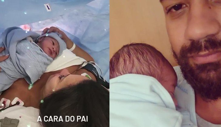 Dias depois da chegada de Joaquim, a sogra de Viviane, Yara Militão, publicou fotos do neto nas redes sociais. Em uma das imagens, o menino aparece no colo de Viviane logo após o parto, e Yara opinou que o netinho é 