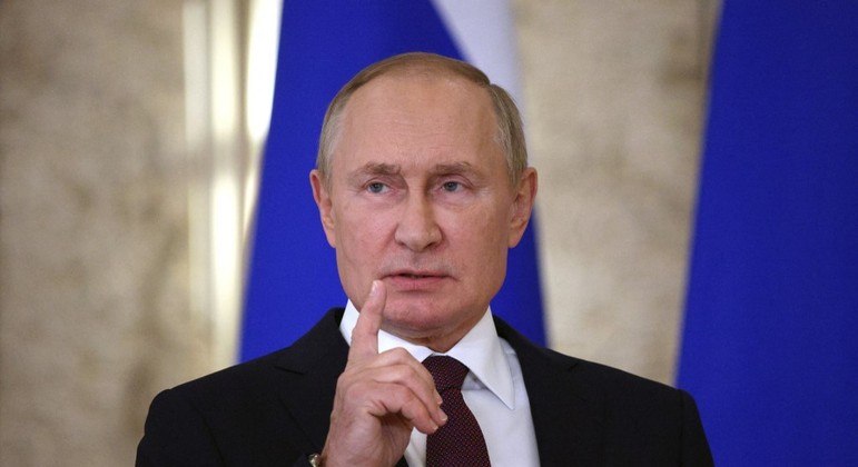 Presidente da Rússia, Vladimir Putin, durante discurso em setembro do último ano