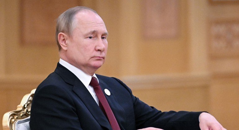 Presidente da Rússia, Vladimir Putin, em visita ao Turcomenistão