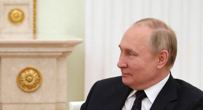 Presidente da Rússia, Vladimir Putin, em evento no Kremlin