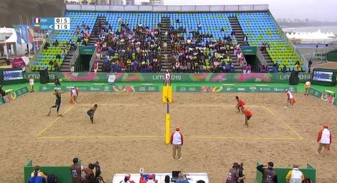 Venezuela Vence Peru E Lidera Grupo A No Volei De Praia Masculino Recordtv R7 Pan Lima 2019