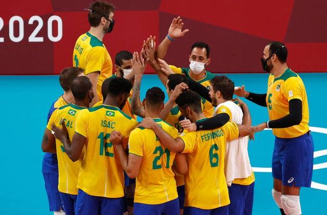 Brasil Vence Tunisia Na Estreia Do Volei Masculino Em Toquio Esportes R7 Olimpiadas