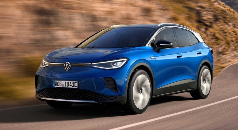 ID.4 tem bateria de 77 kW e promete, o que confere uma autonomia de 522 km