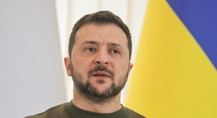 Volodymyr Zelenskiy fala em coletiva em Odessa