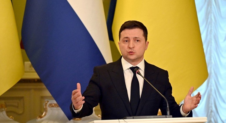 Presidente da Ucrânia Volodymyr Zelensky
