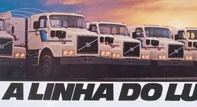 Propaganda da Volvo nos anos 1980: N10 e N12 em diversas configuraes para o nosso mercado