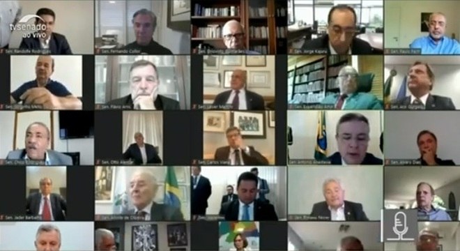 Votação remota do Senado teve travamentos e voto por telefone
