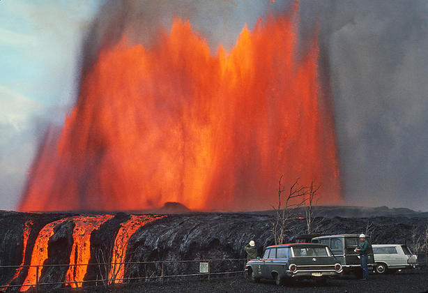 De acordo com os pesquisadores do país, os paredões de lava podem chegar a 500 m de altura