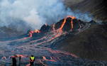 Mesmo com a intensa atividade, especialistas acreditam que a área não vai causar uma erupção tão grande quanto a do vulcão Eyjafjallajökull, em 2010