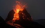 No fim de semana, o vulcão adormecido Fagradalsfjall despertou depois de 6 mil anos na Islândia
