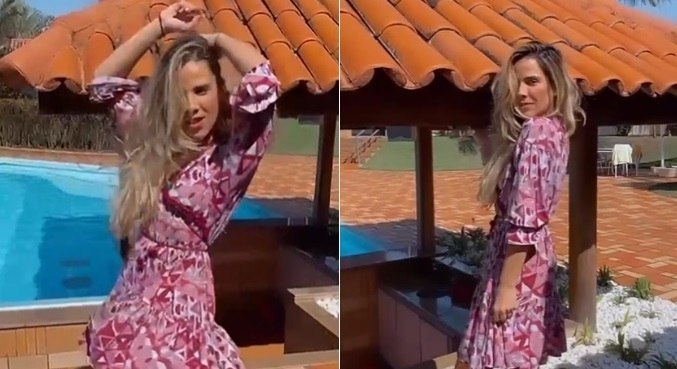 Em fazenda, Wanessa se mostrou animada ao dançar uma de suas músicas