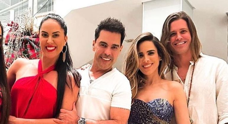 Wanessa e Dado comemoraram o Natal no triplex 
de Zezé Di Camargo, em Alphaville