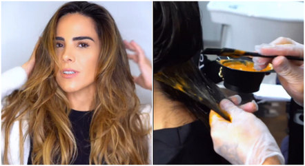Wanessa estava com mechas loiras antes de mudar a cor do cabelo
