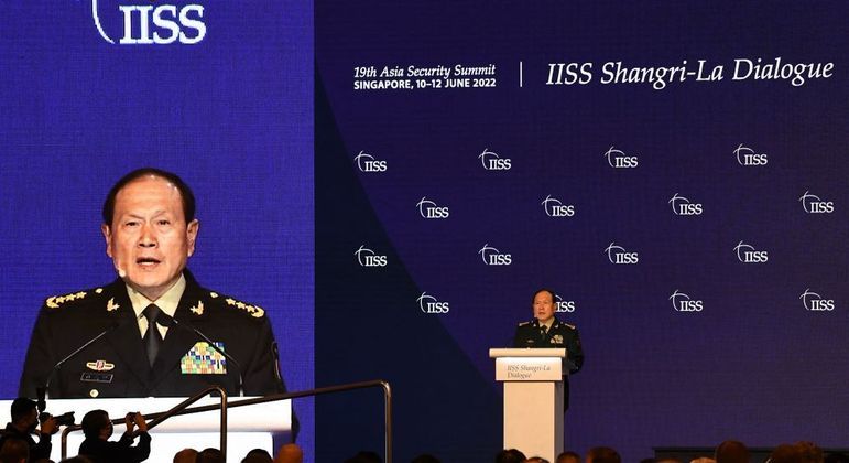 Ministro da Defesa chinês discursa em evento em Singapura