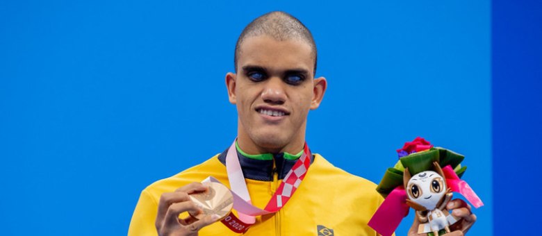 Wendell Belarmino conquistou o ouro, a prata e o bronze nas Paralimpíadas de Tóquio-2020 (Miriam Jeske / CPB - 03.09.21)
