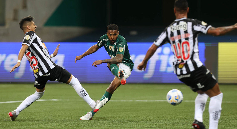 Wesley, melhor entre os reservas do Palmeiras. Lindo gol no empate com o poderoso Atlético