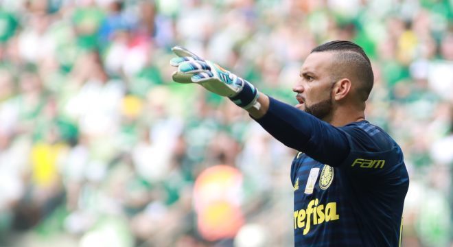 Weverton chegou ao Palmeiras no início de 2018 e se firmou com Felipão