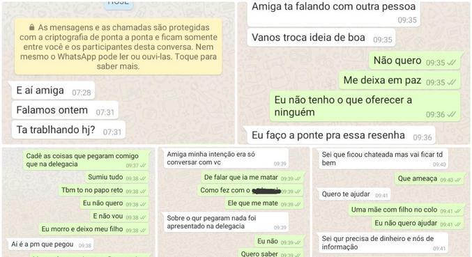 Conversa com suposto policial civil