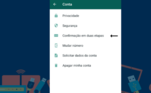 Em seguida, clicar em 'confirmação em duas etapas'