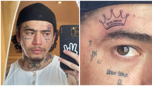 Whindersson Nunes faz nova tatuagem próximo ao olho; veja como ficou