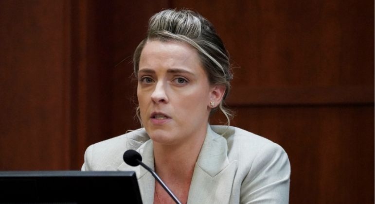 Whitney Henriquez, imã de Amber Heard, no tribunal