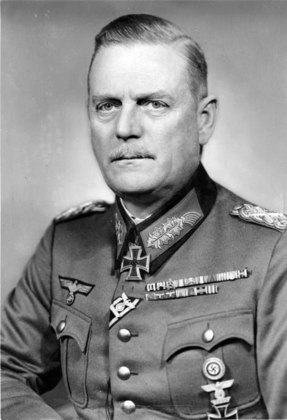 Wilhelm Keitel - Marechal e chefe do Comando Supremo das Forças Armadas alemãs. Conselheiro militar de Hitler.