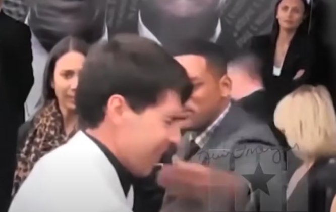 Will Smith já havia dado um tapa em alguém antes de Chris Rock. Foi num repórter ucraniano que tentou agarrá-lo e beijá-lo na boca. 