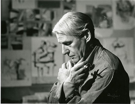 Willem de Kooning (1904-1997) foi pintor, escultor e desenhista holandês naturalizado americano, grande nome do expressionismo abstrato e um dos pioneiros da action painting (pintura onde se observa o gesto pictórico). Ficou com Alzheimer e morreu aos 92 anos. 