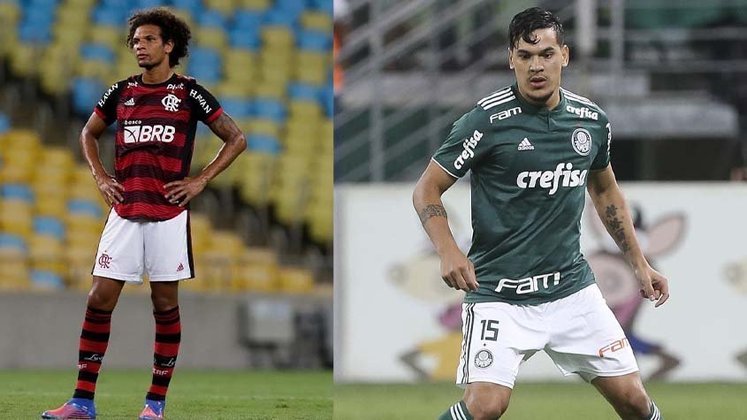 Willian Arão (Flamengo) x Gustavo Gómez (Palmeiras)