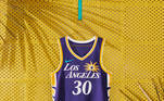 Los Angeles Sparks - camiseta número 1: Na frente e no centro do uniforme está o logotipo inspirado nas palmeiras, um símbolo icônico do clima californiano de Los Angeles, com avenidas largas e arborizadas