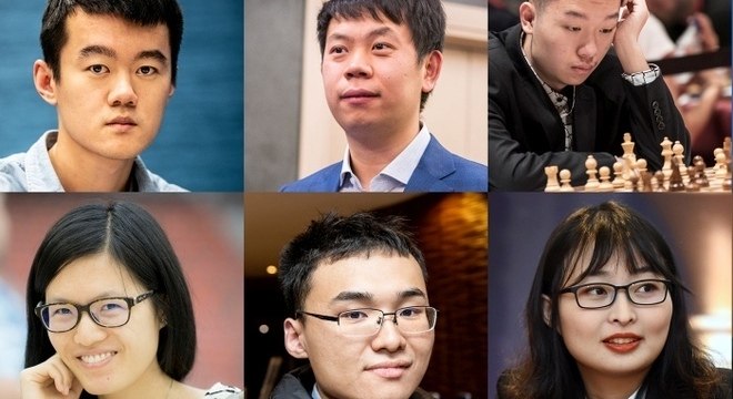 A China: Diren, Hao, Yi, Yfan, Yangy e Wanguan