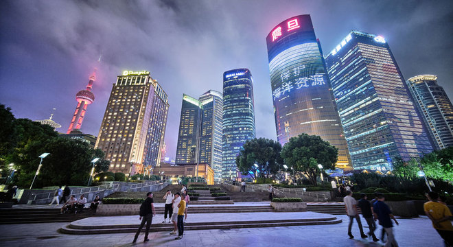 A imagem atual de Xangai, a capital econômica da China 