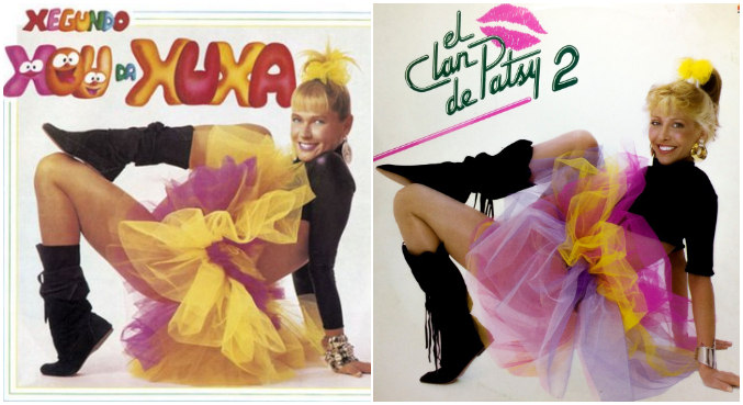 Argentina Patsy copiou pose e look do CD de Xuxa Meneghel