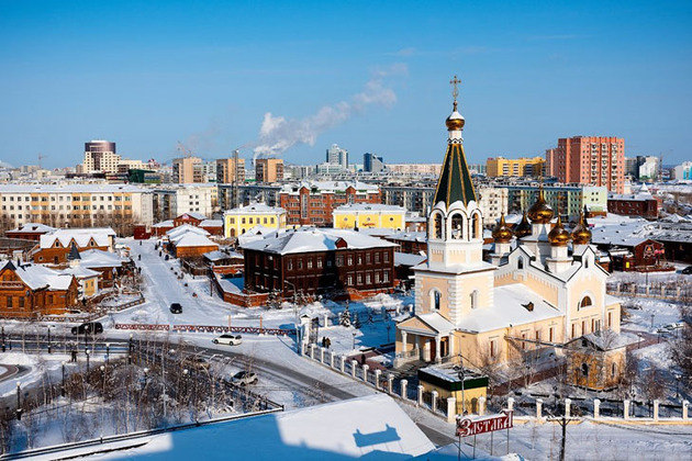 Yakutsk (Rússia) - É a maior cidade do mundo construída sobre um 