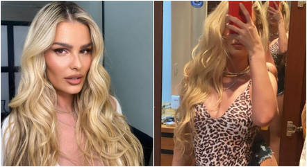 Yasmin Brunet com o look da festa de Pocah