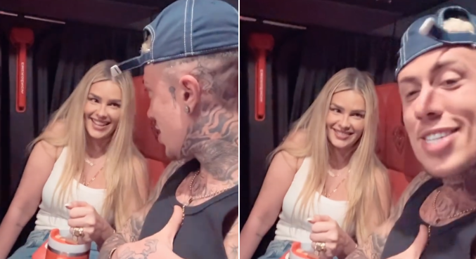 Daniel e Yasmin compartilharam mais um momento de intimidade na web
