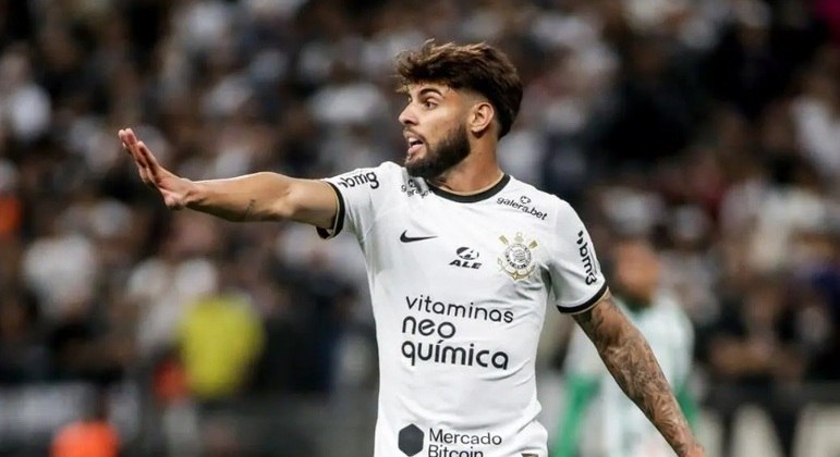 Atacante Yuri Alberto em jogo pelo Corinthians