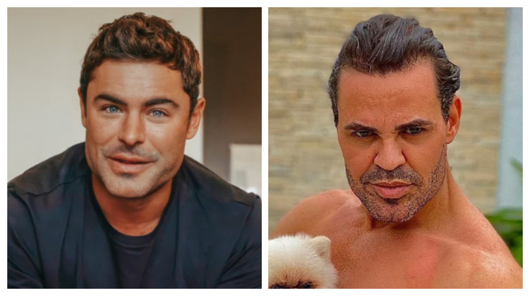 Em 2021, Zac Efron foi comparado ao cantor sertanejo Eduardo Costa e ficou entre os assuntos mais comentados do Twitter depois que participou de um evento online. Internautas suspeitaram que o ator havia se submetido a uma harmonização facial. Não faltaram criticas — nem memes — baseados em sua nova aparência. 'Zac Efron passou de crush da minha infância para Eduardo Costa de repente, meu deus, eu tô abalada e destruída', escreveu uma fã