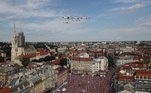 World Cup - The Croatia team return from the World Cup in Russia
Soccer Football - World Cup - The Croatia team return from the World Cup in Russia - Zagreb, Croatia - July 16, 2018 General view during the parade REUTERS/Marko Djurica
