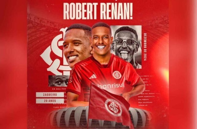 Zagueiro ex-Corinthians, Robert Renan deixou o Zenit e vai defender o Internacional por empréstimo. Divulgação/Internacional