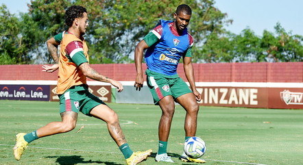 Zagueiro Marlon durante treino do Fluminense