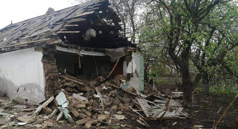 A cidade de Zaliznychne foi recentemente retomada pela Ucrânia