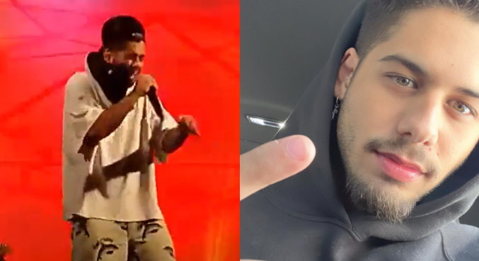 Zé Felipe comenta sapatada de fã em show
