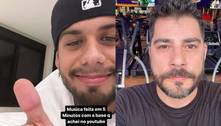 Zé Felipe comenta rap que fez após polêmica com Evaristo Costa e Virginia: 'Brega'