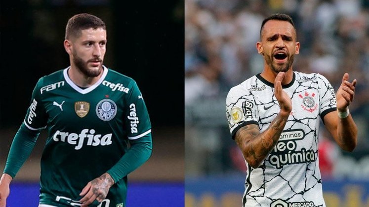 Zé Rafael (Palmeiras) x Renato Augusto (Corinthians)