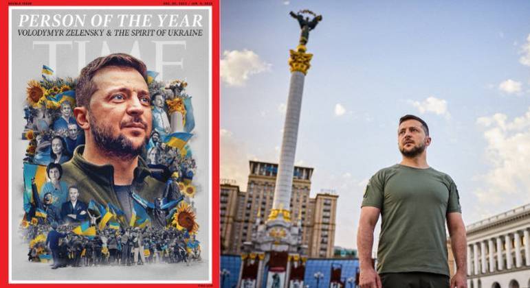 Revista Time nomeou o presidente da Ucrânia, Volodmir Zelenski, a 'Pessoa do Ano'