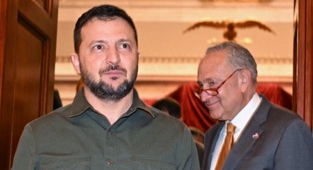 Presidente da Ucrânia, Volodmir Zelensky, em Washington