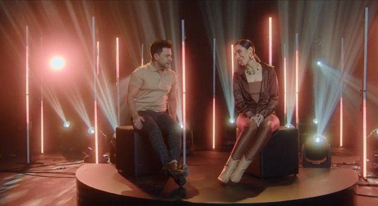 Zezé Di Camargo e Wanessa, em cena do clipe da música “Toda Tarde”, lançado em junho